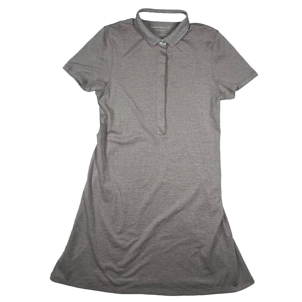 Outdoor Voices Players Polo Activewear Dress Size Medium Lightweight Vented Dust